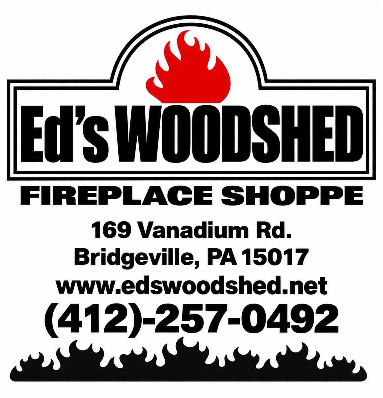 Ed's Woodshed Fireplace Shoppe logo